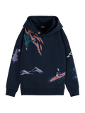 Scotch & Soda Boys All Over Print Hoodie _Navy 167622 - 605Z - NorthBoys