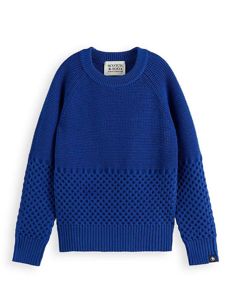 Scotch & Soda Boys Cable Knit Pullover _Blue 167733 - 4869 - NorthBoys