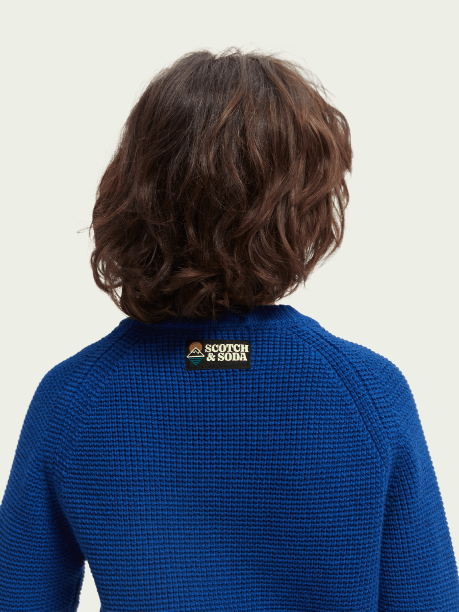 Scotch & Soda Boys Cable Knit Pullover _Blue 167733 - 4869 - NorthBoys