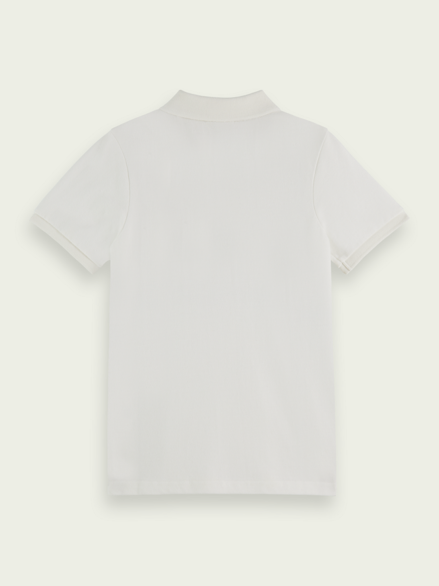 Scotch & Soda Boys Classic S/S Polo _White 167713 - 0001 - NorthBoys