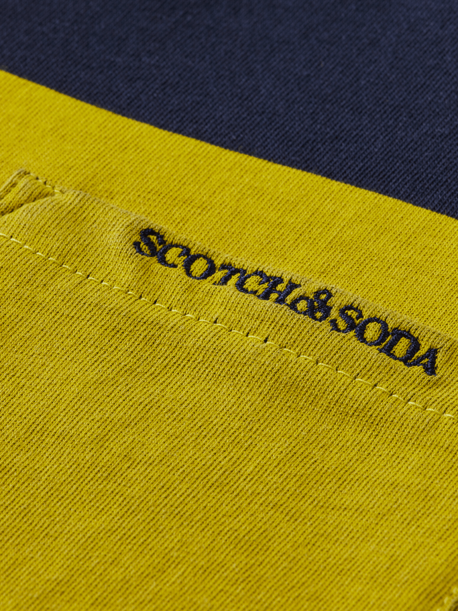 Scotch & Soda Boys L/S Shirt w/Yellow Stripe _Navy 171180 - 0002 - NorthBoys