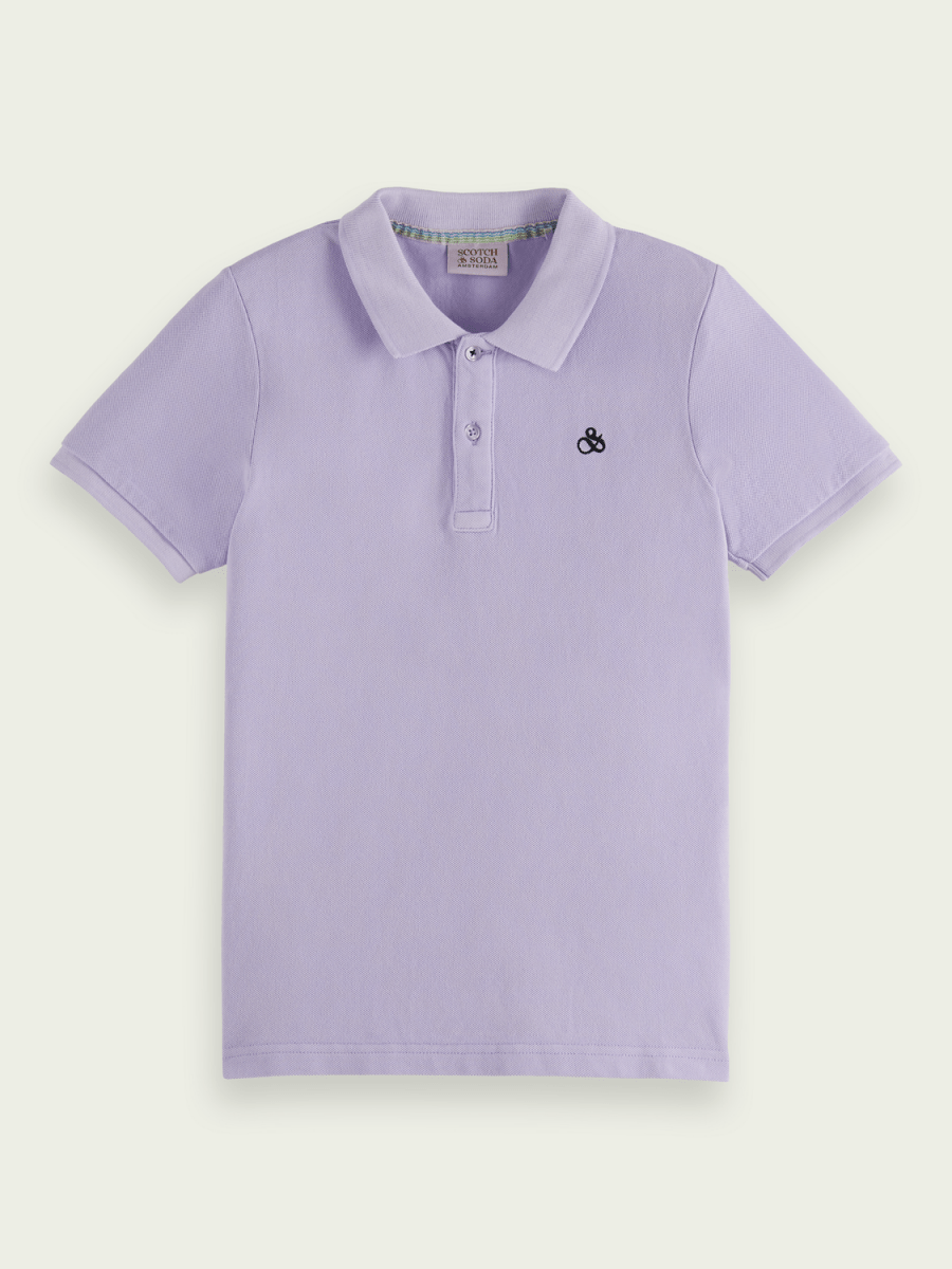 Scotch & Soda Boys Short Sleeve Pique Polo _Lilac 170570 - NorthBoys