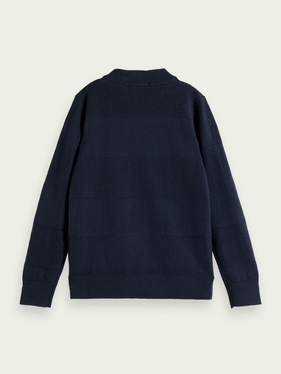 Scotch & Soda Boys Structured Pullover _Navy 171192 - 0002 - NorthBoys