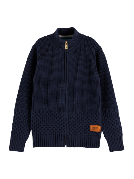 Scotch & Soda Zip - Up Pullover _Navy 167741 - 0002 - NorthBoys
