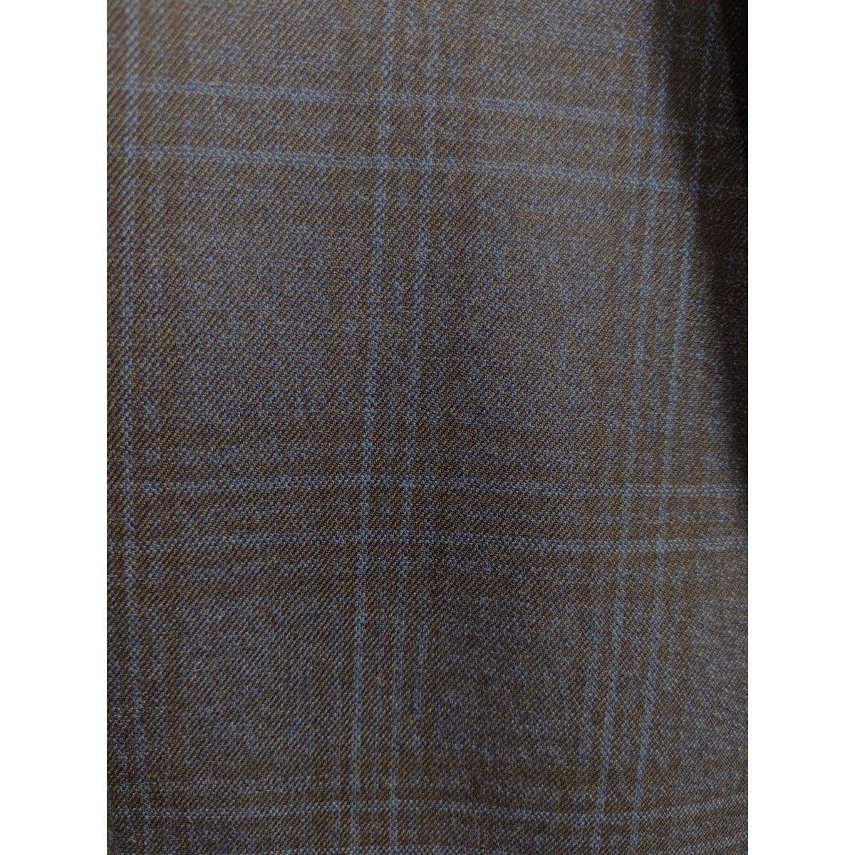 T.O. Collection Boys Classic Dark Blue Plaid Suit 3720-1C-NorthBoys
