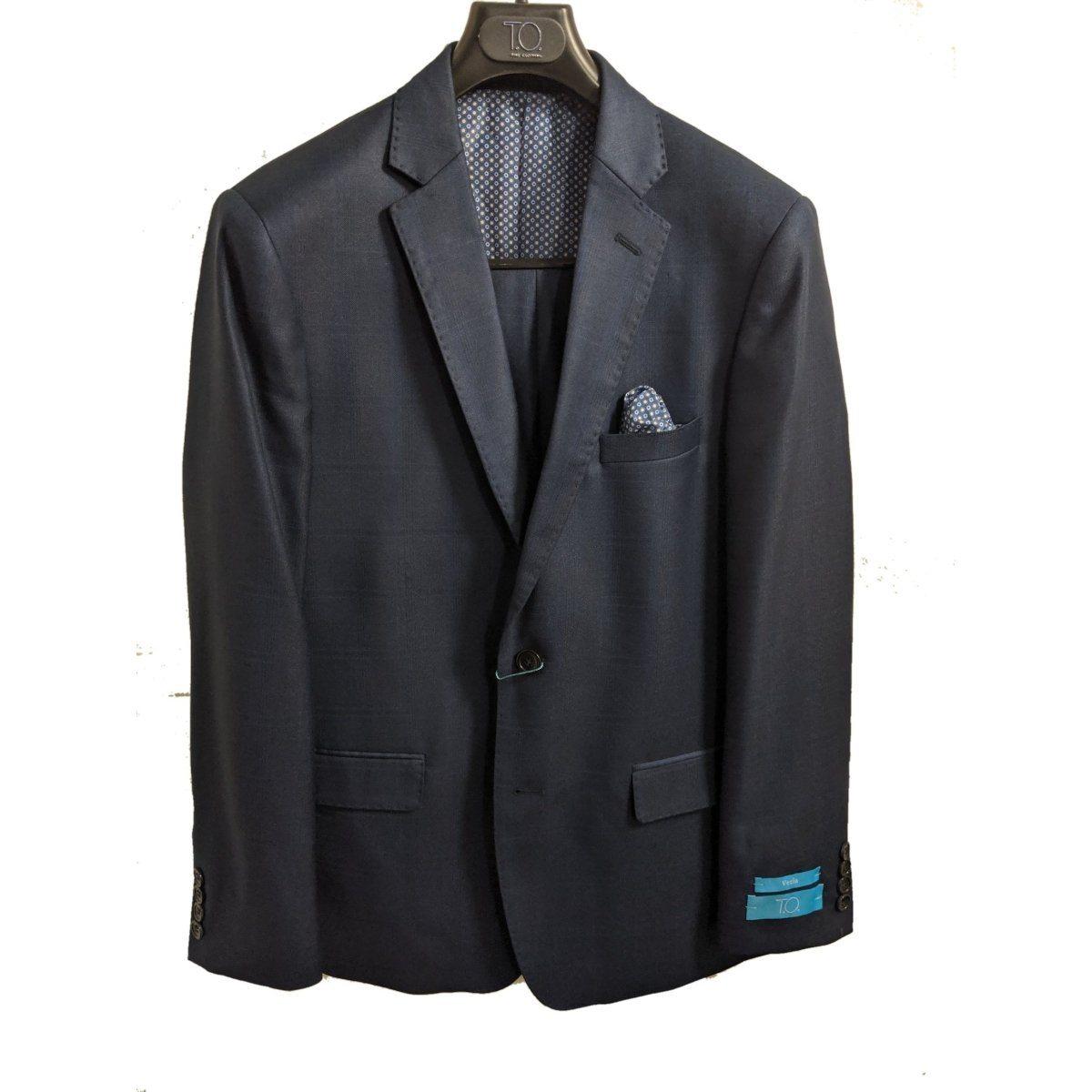 T.O. Collection Boys Husky Dark Blue Suit 410042-1H-NorthBoys