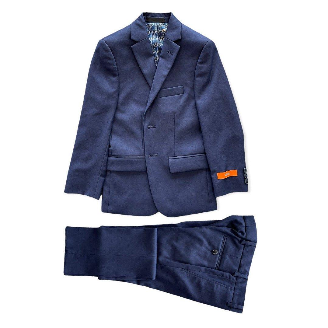 Tallia Boys Bright Blue Twill Stretch Skinny Blue Suit R0013-NorthBoys