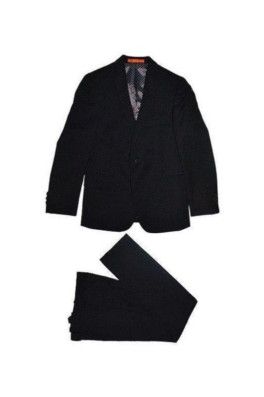 Tallia Boys Husky Black Wool Suit-NorthBoys