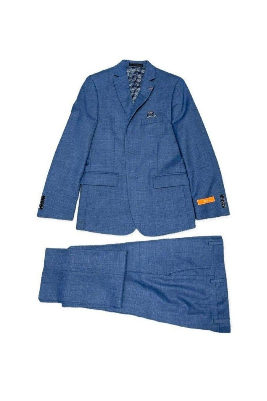 Tallia Boys Husky Blue Plaid Suit-NorthBoys