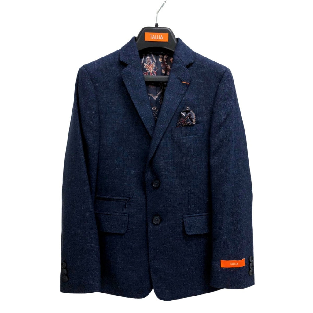 Tallia Boys Navy Birdseye Sports Jacket_SZ0061 - NorthBoys