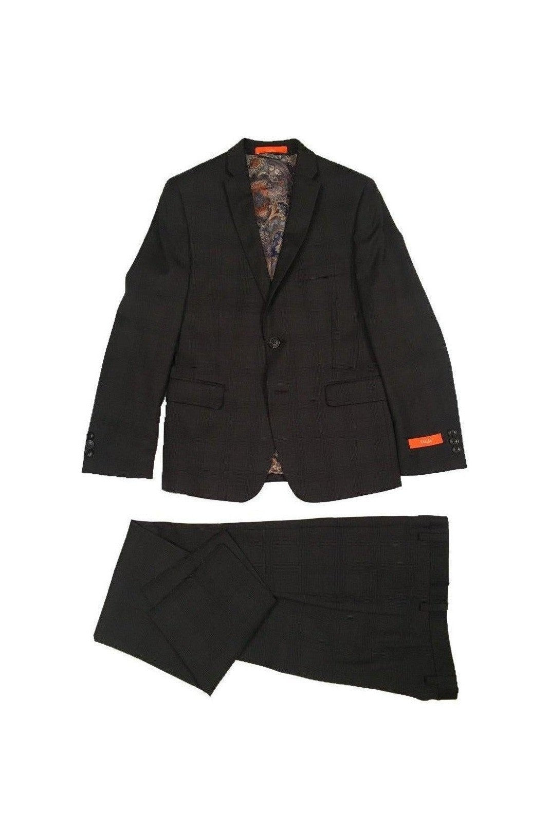Tallia Boys Skinny Black Wool Suit-NorthBoys