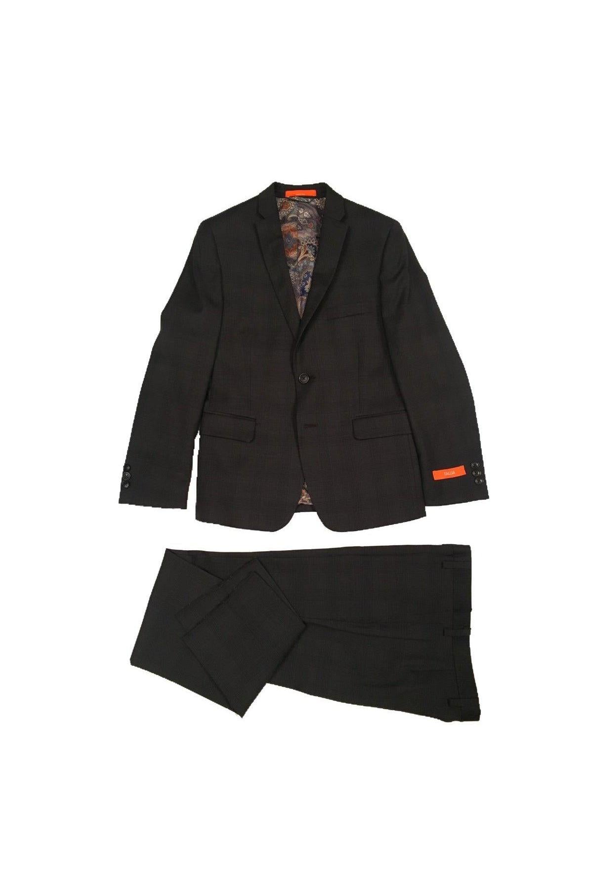 Tallia Boys Skinny Black Wool Suit-NorthBoys
