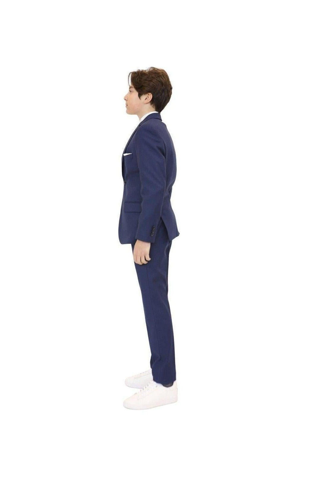 Tallia Boys Skinny Blue Birdseye Suit-NorthBoys