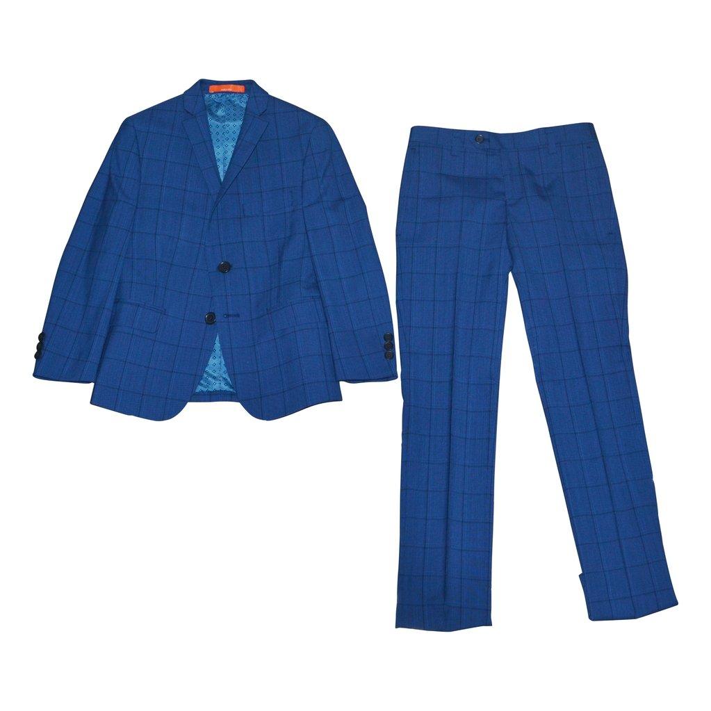 Tallia Boys Skinny Blue Wool Suit Y0463-NorthBoys
