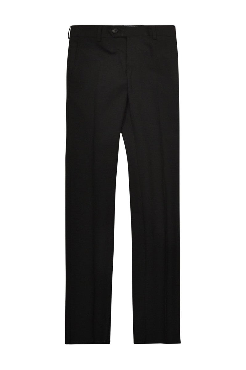 Tallia Boys Skinny Fit Black Wool Dress Pants - NorthBoys