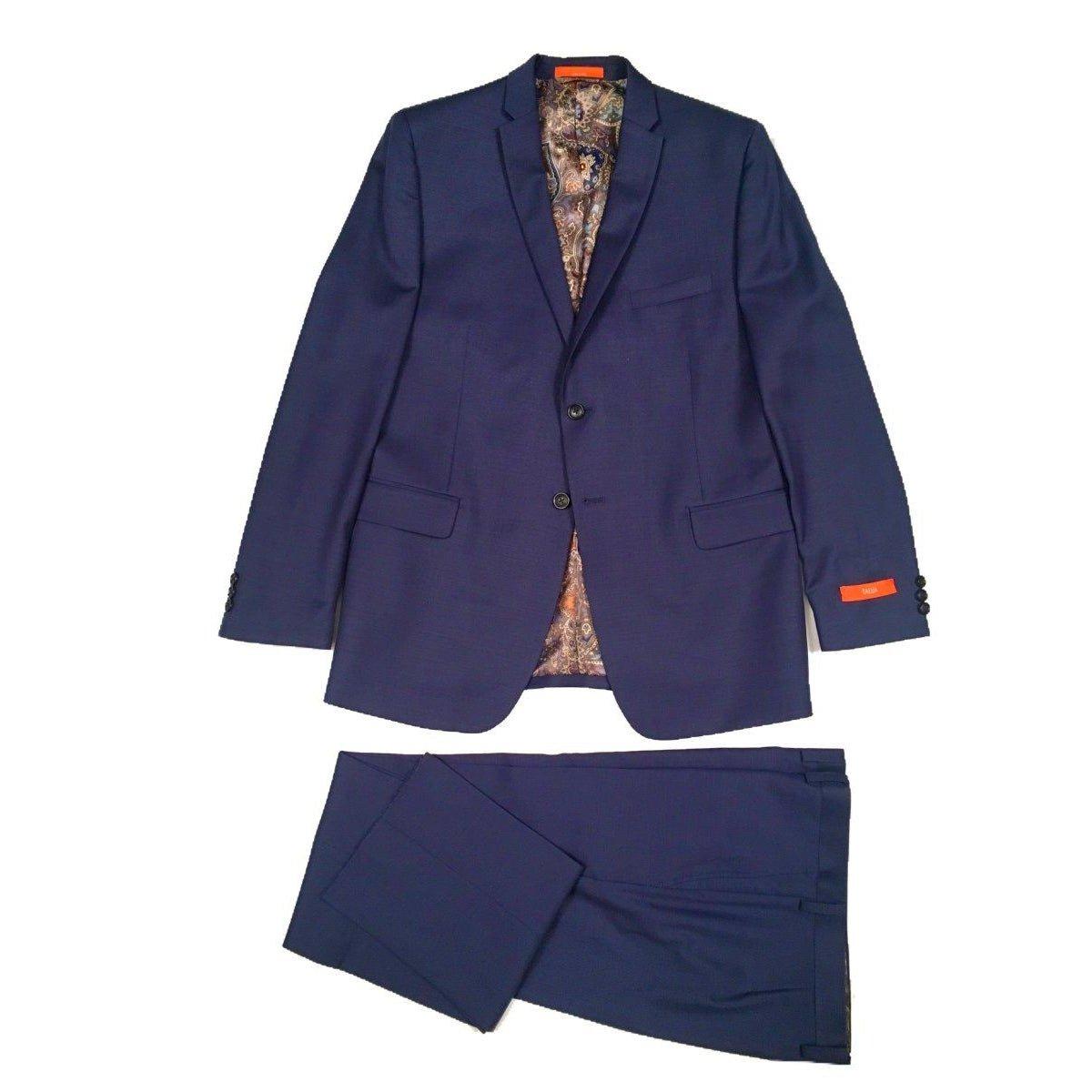 Tallia Boys Skinny Medium Blue Wool Suit 182 Y0519-NorthBoys