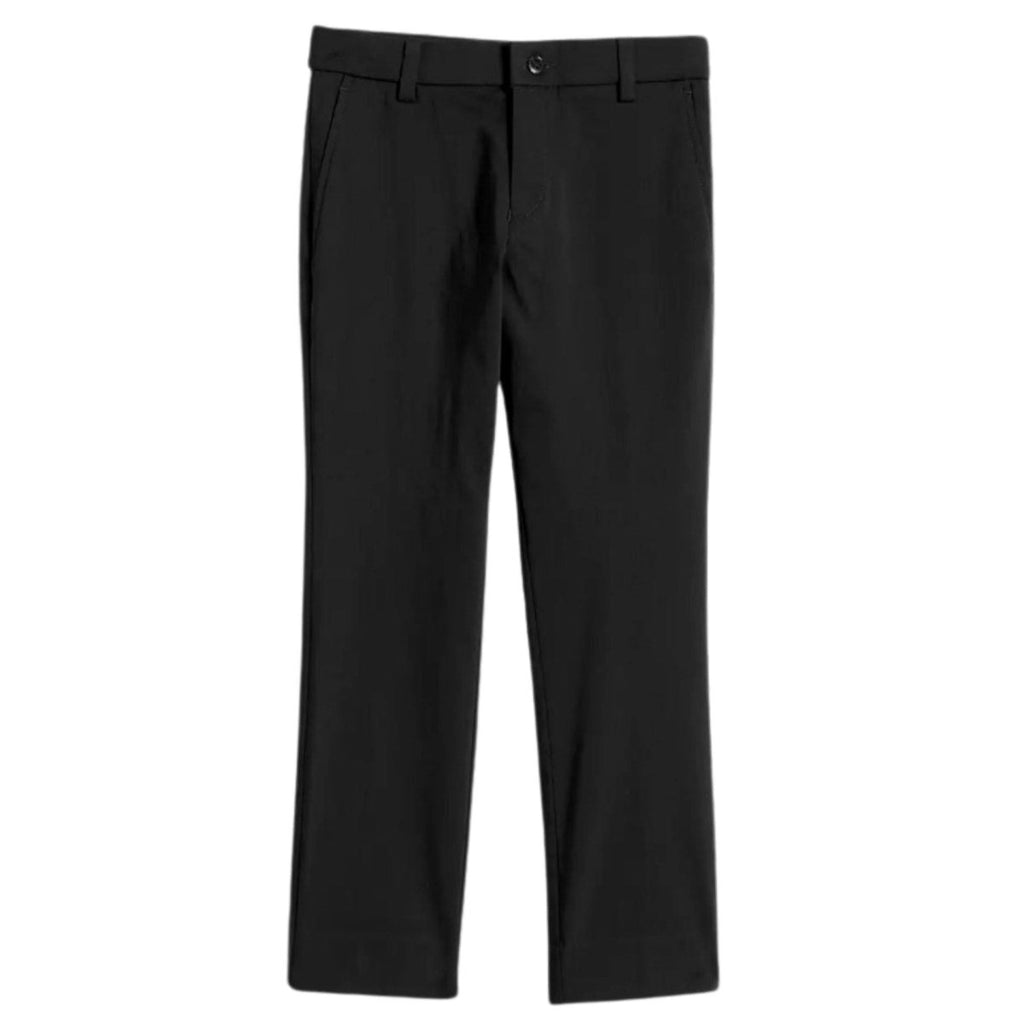 Tallia Boys Slim Black Twill Super Stretch Pants_ 1Y0002 - NorthBoys