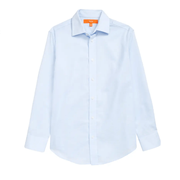 Tallia Boys Textured Blue Dress Shirt - NorthBoys