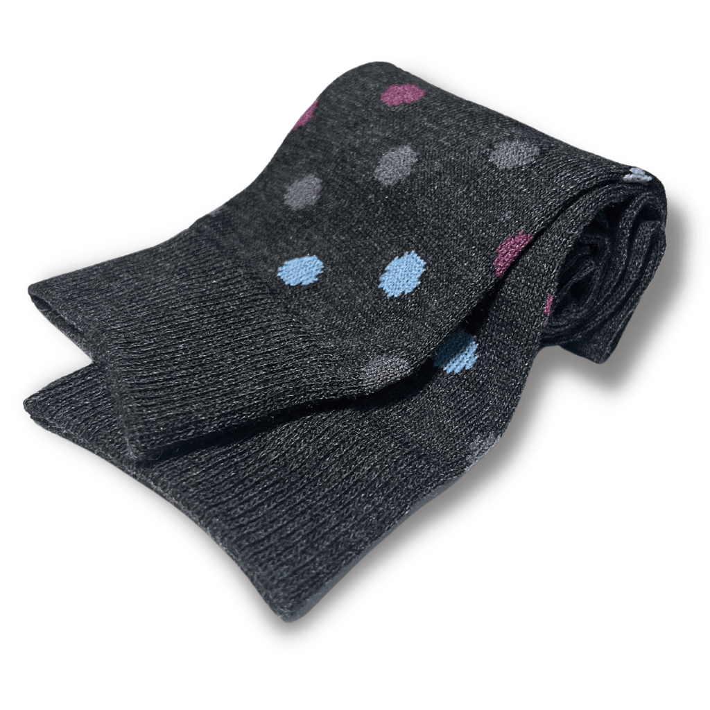 Vannucci Boys Polka Dot Grey Socks _SS1221 - NorthBoys