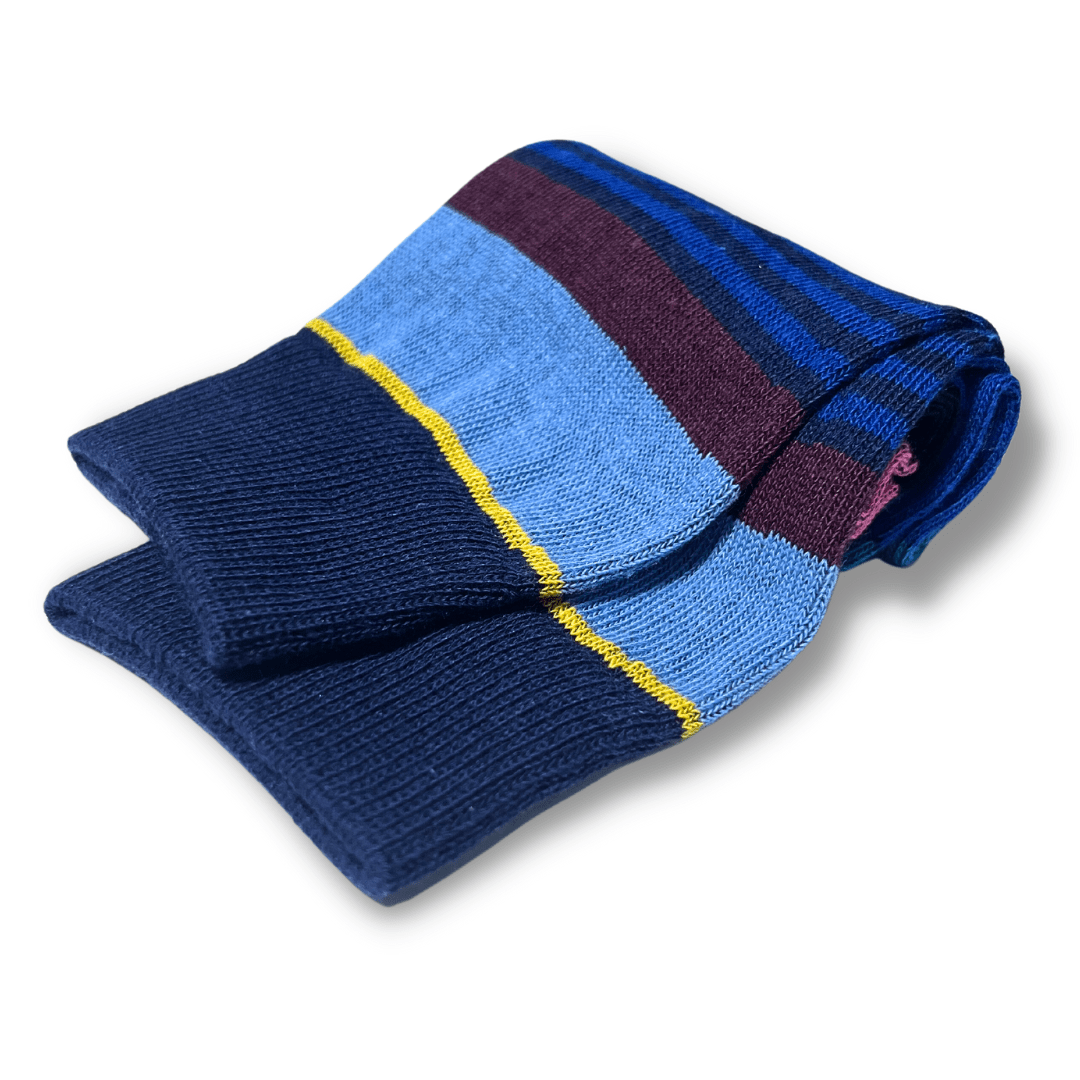 Vannucci Boys Striped Blue Socks _SS1203 - NorthBoys
