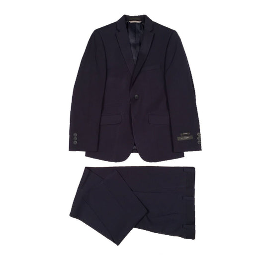 Marc New York Boys Skinny Mini Navy Stripe Suit W0499 Suits (Boys) Marc New York 