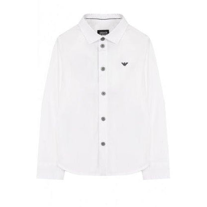 Armani Junior Shirt 181 3Z4C14-1100 Dress Shirts Armani Junior White 10S 