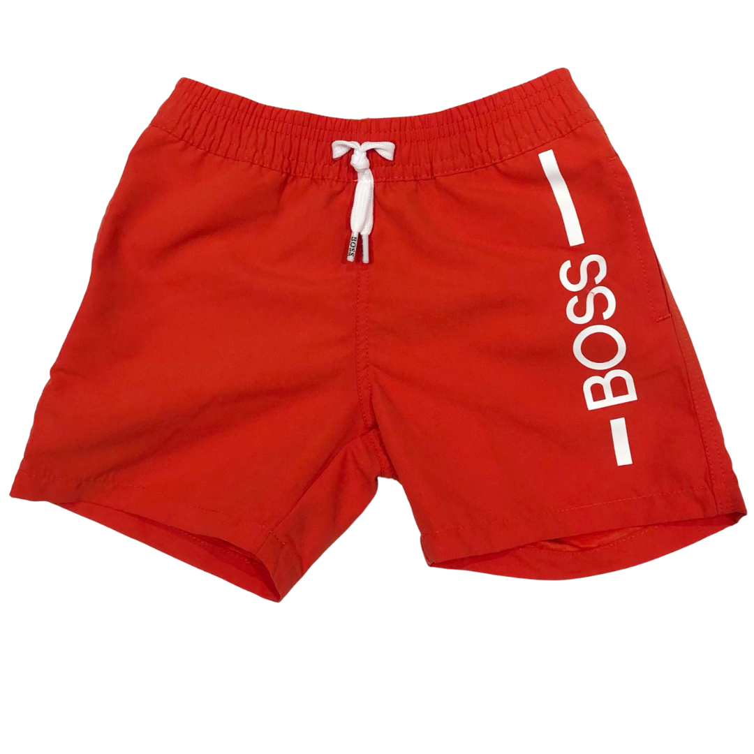 Orange hugo boss outlet shorts