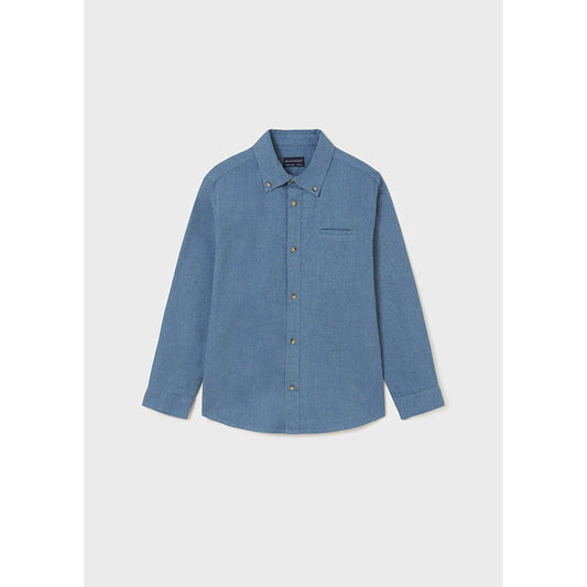 Nukutavake L/S Shirt _Blue 7165-38