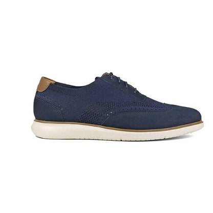 Florsheim Men's Shoe Fuel Knit Blue Wingtip Oxford Footwear - Mens Florsheim 