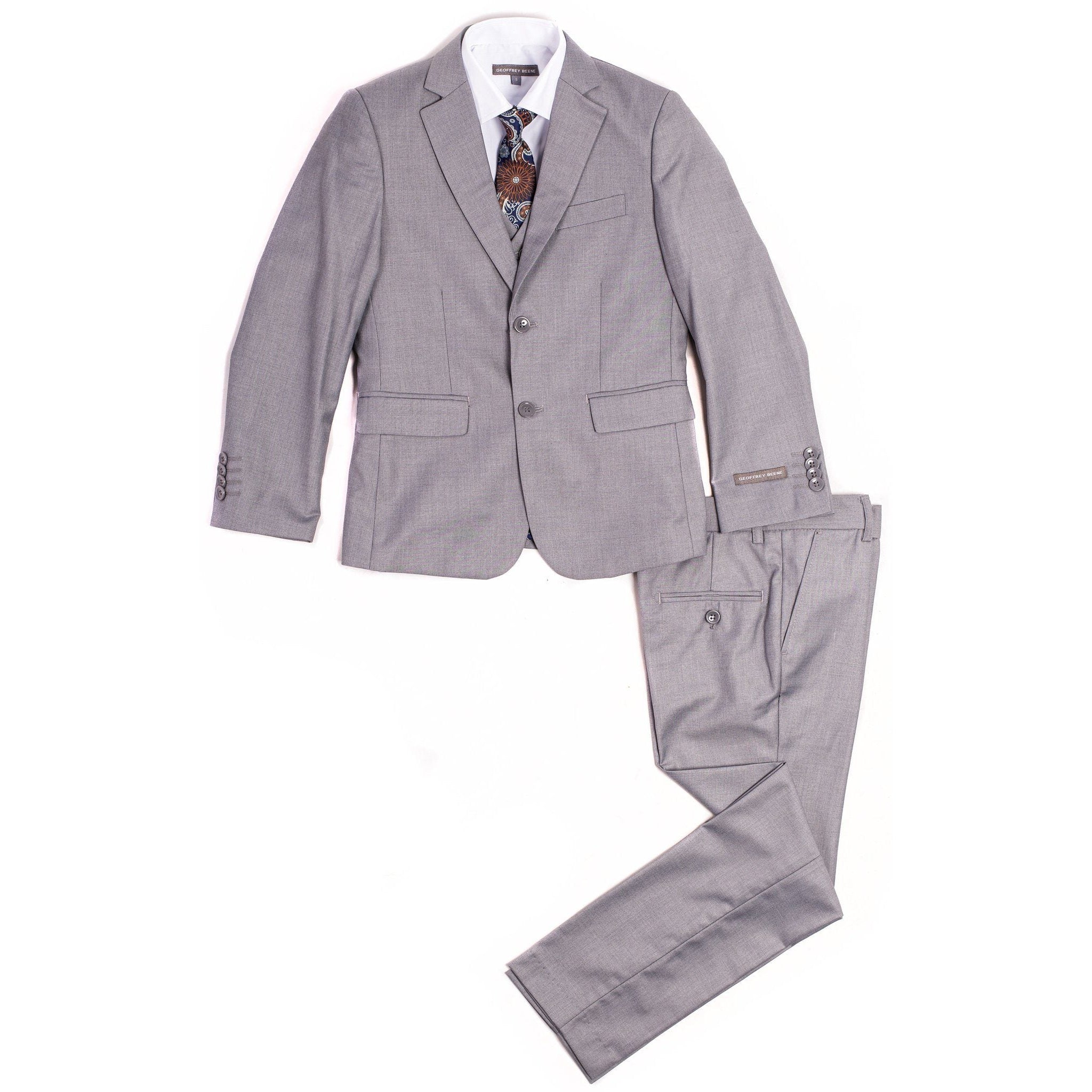 Boys light shop grey suit