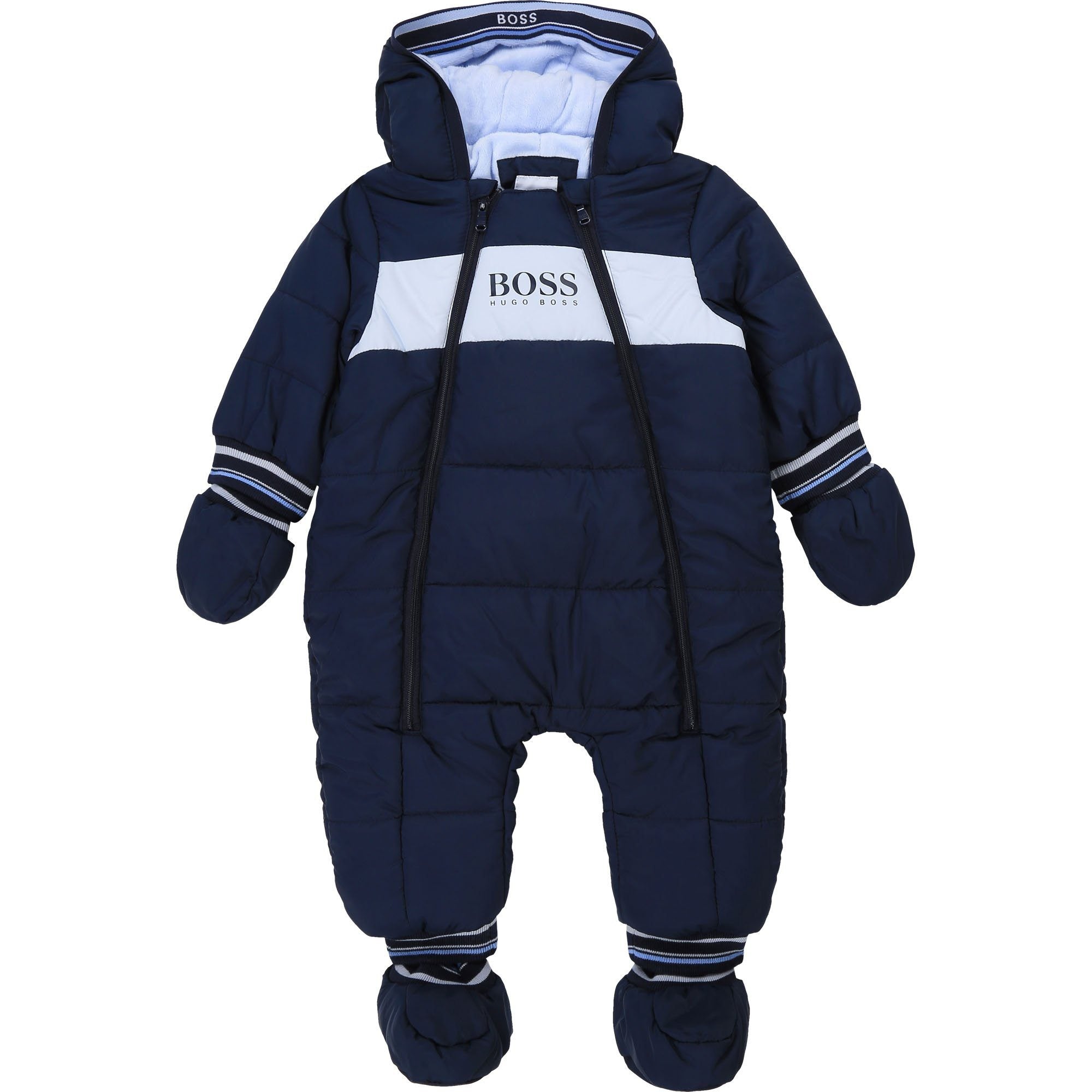 Hugo Boss Baby water repellent snowsuit with faux fur lining J96087 NorthBoys