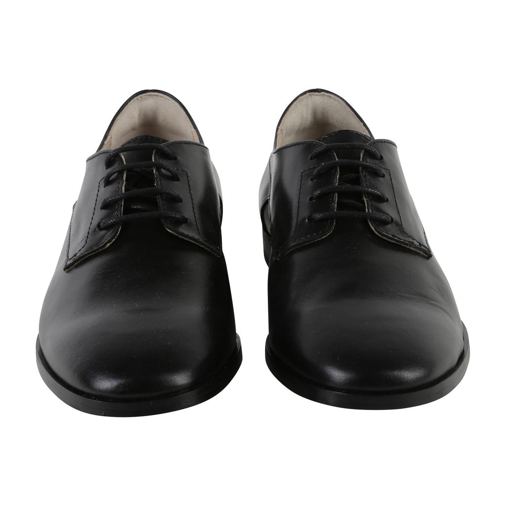 Boys black leather outlet dress shoes