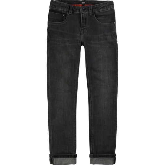 Hugo Boss Boys Grey Denim Jeans Denim Hugo Boss 