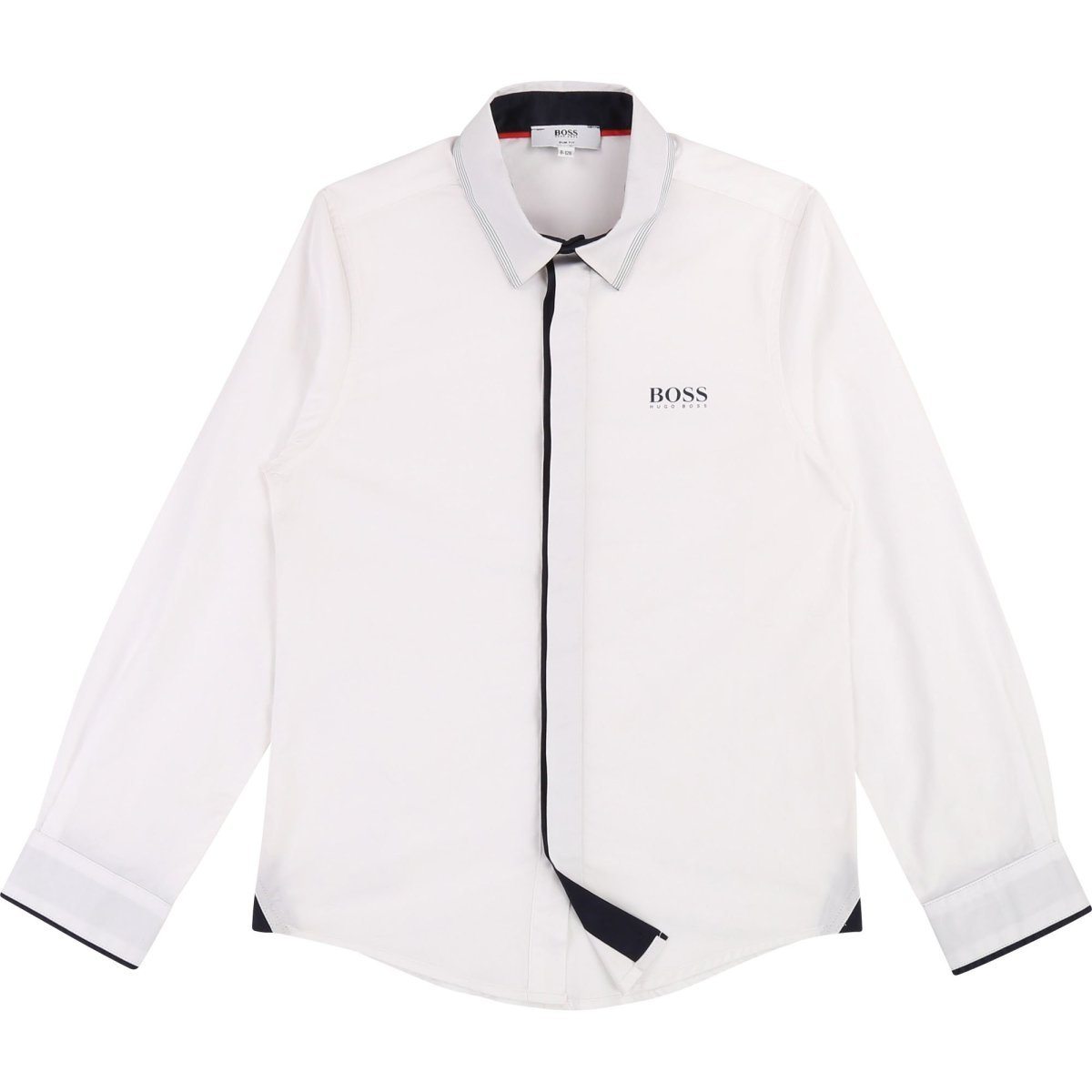 Hugo Boss Boys Long Sleeve Dress Shirt 192 J25E01 Dress Shirts Hugo Boss White 8 