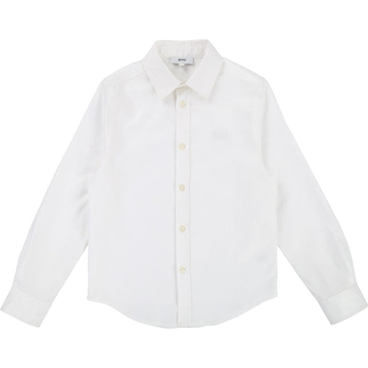 Hugo Boss Boys Long Sleeve Dress Shirt Dress Shirts Hugo Boss White 4 