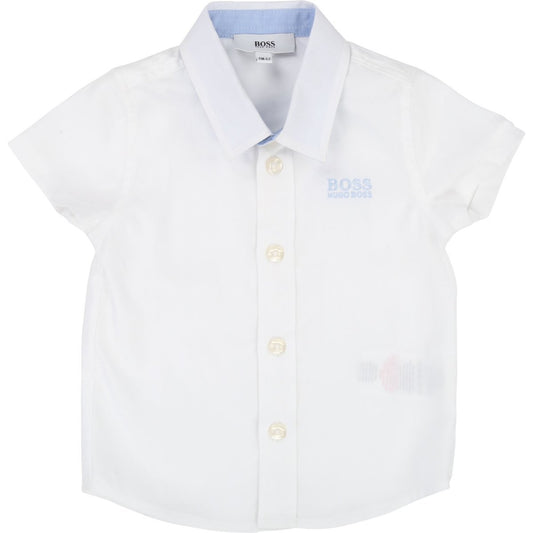 Hugo Boss Toddler Short Sleeve White Dress Shirt Dress Shirts Hugo Boss 