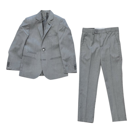 Leo & Zachary Boys Slim Shark Grey Suit 181 SUIT16 Suits (Boys) Leo & Zachary 