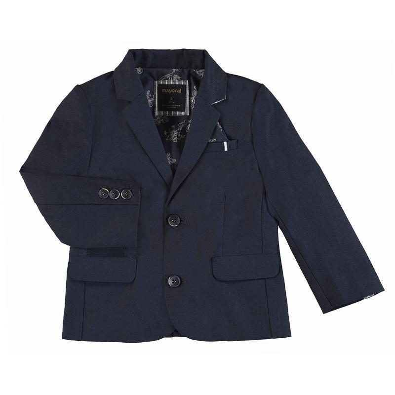 Mayoral Mini Tailored Navy Linen 2 Piece Suit-Mayoral-NorthBoys