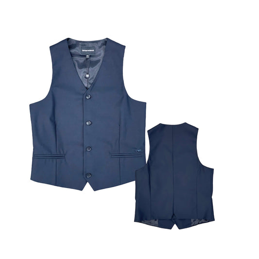 Emporio Armani Boys Navy Vest 6K4GJL