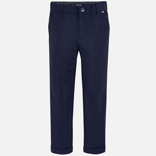 Nukutavake Dressy Navy Cotton/Linen Pants 6509 Cotton Pants Mayoral 