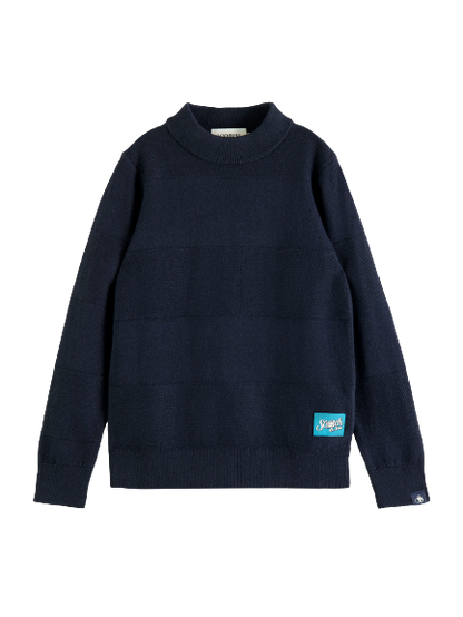 Scotch & Soda Boys Structured Pullover _Navy 171192-0002