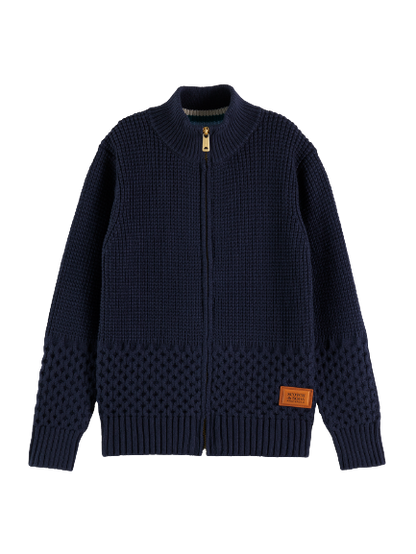 Scotch & Soda Zip-Up Pullover _Navy 167741-0002