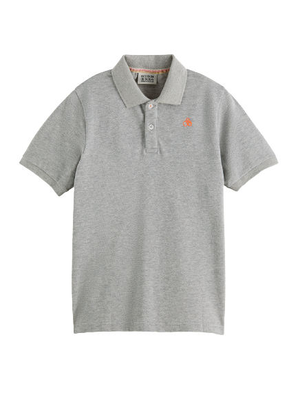 Scotch & Soda Boys Classic S/S Polo _Grey 173175-0606