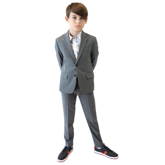 Paul Smith Jr Perfect Grey Wool Suit 5K39512-83 Suits (Boys) Paul Smith Jr 