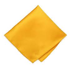 Pocket Square Solid Pocket Squares JQ yellow 