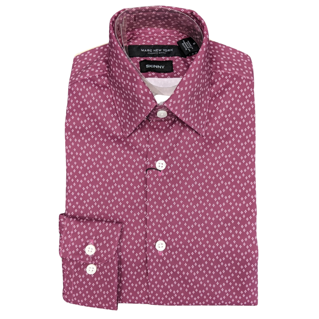 Boys burgundy dress outlet shirt