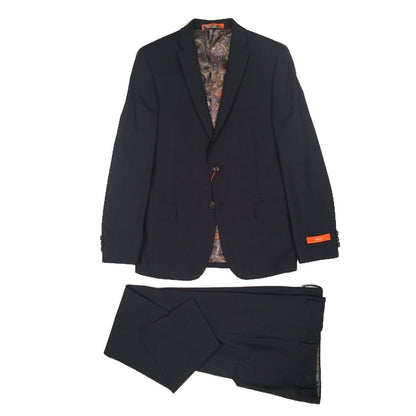 Tallia Boys Skinny Black Plaid Wool Suit BZ0050 Suits (Boys) Tallia 