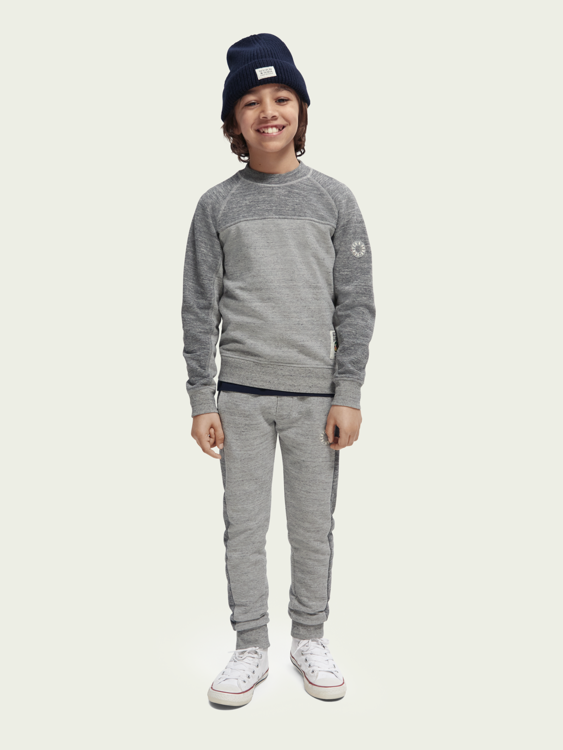 Scotch & Soda Boys Color Blocked Sweatpants _Grey 167545-0606